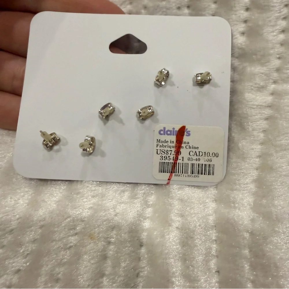 10 for $10 Claire's Star Stud Earrings Set - Red, Yellow, Black
